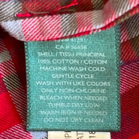 Ralph Lauren Classy Timeless Red Plaid Minimalist Shirt Dress With Belt Size 2 - Picture 8 of 8